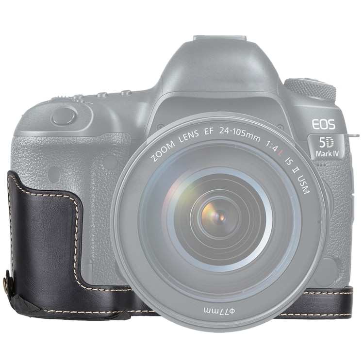 Bunnbeskyttelse i PU-skinn Canon EOS 5D Mark IV / 5D Mark III Sort