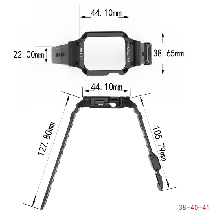 Silikonarmbånd til Apple Watch 7 41mm / 6&SE&5&4 40mm / 3&2&1 38mm Hvit