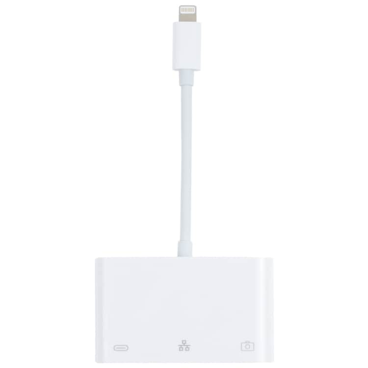 iPhone adapter til USB + 1000M Ethernet + lightning