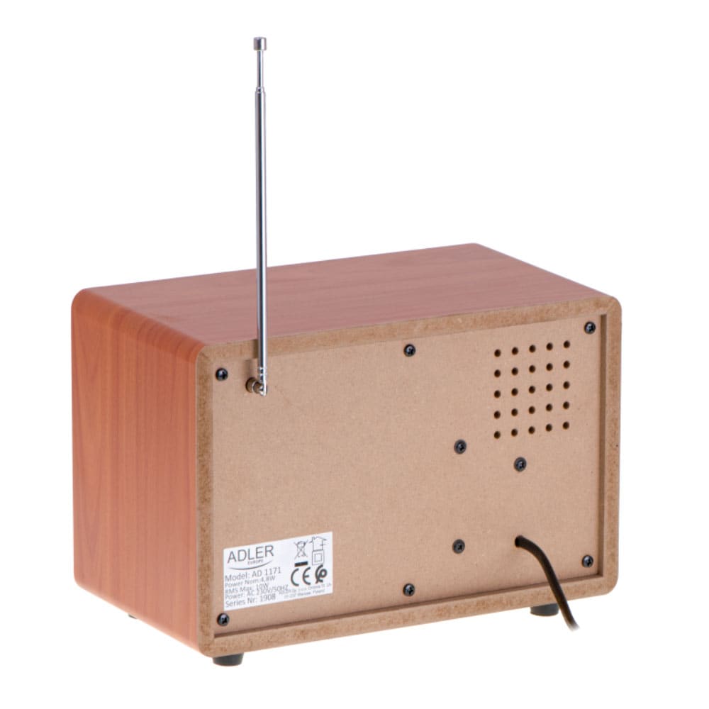 Adler retro Bluetooth-høyttaler med FM/AM-radio