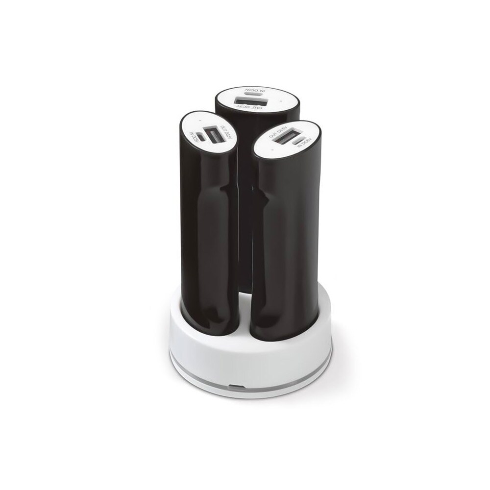 Powerbank 3x2200mAh med Laddställ