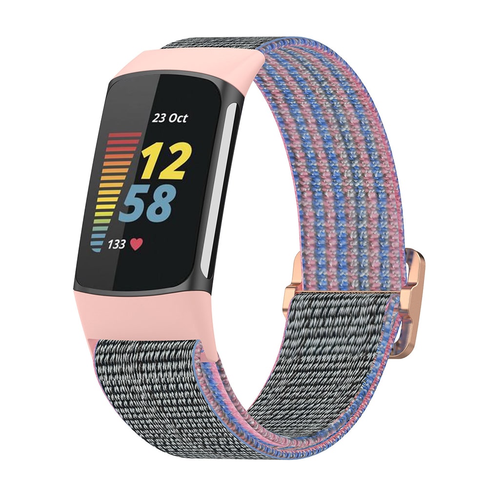 Elastiskt armbånd til Fitbit Charge 5 / 6 - Rosa
