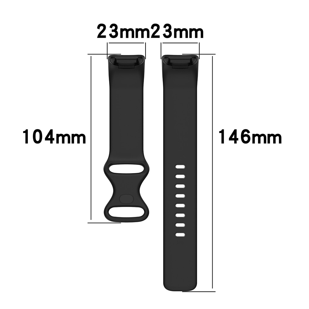Silikonarmbånd til Fitbit Charge 5 / 6- Hvit