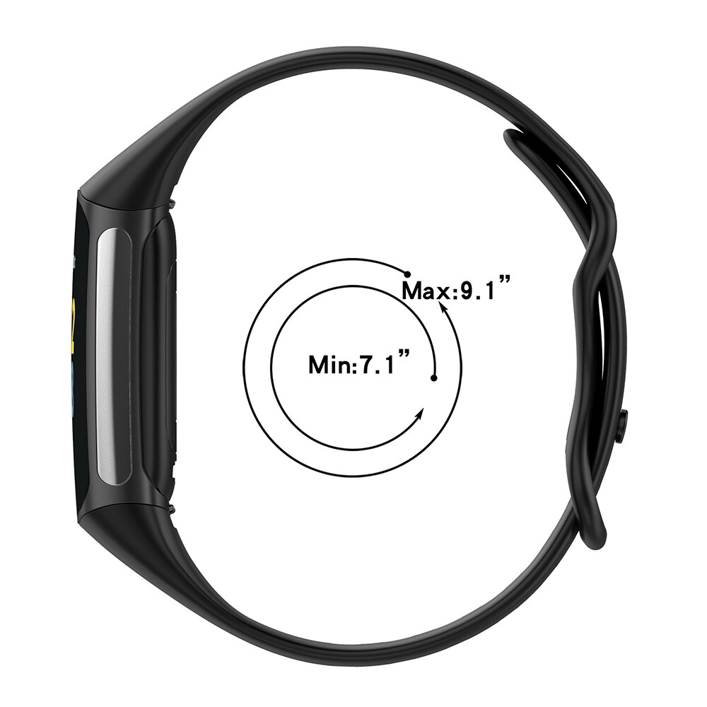Silikonarmbånd til Fitbit Charge 5 - Hvit