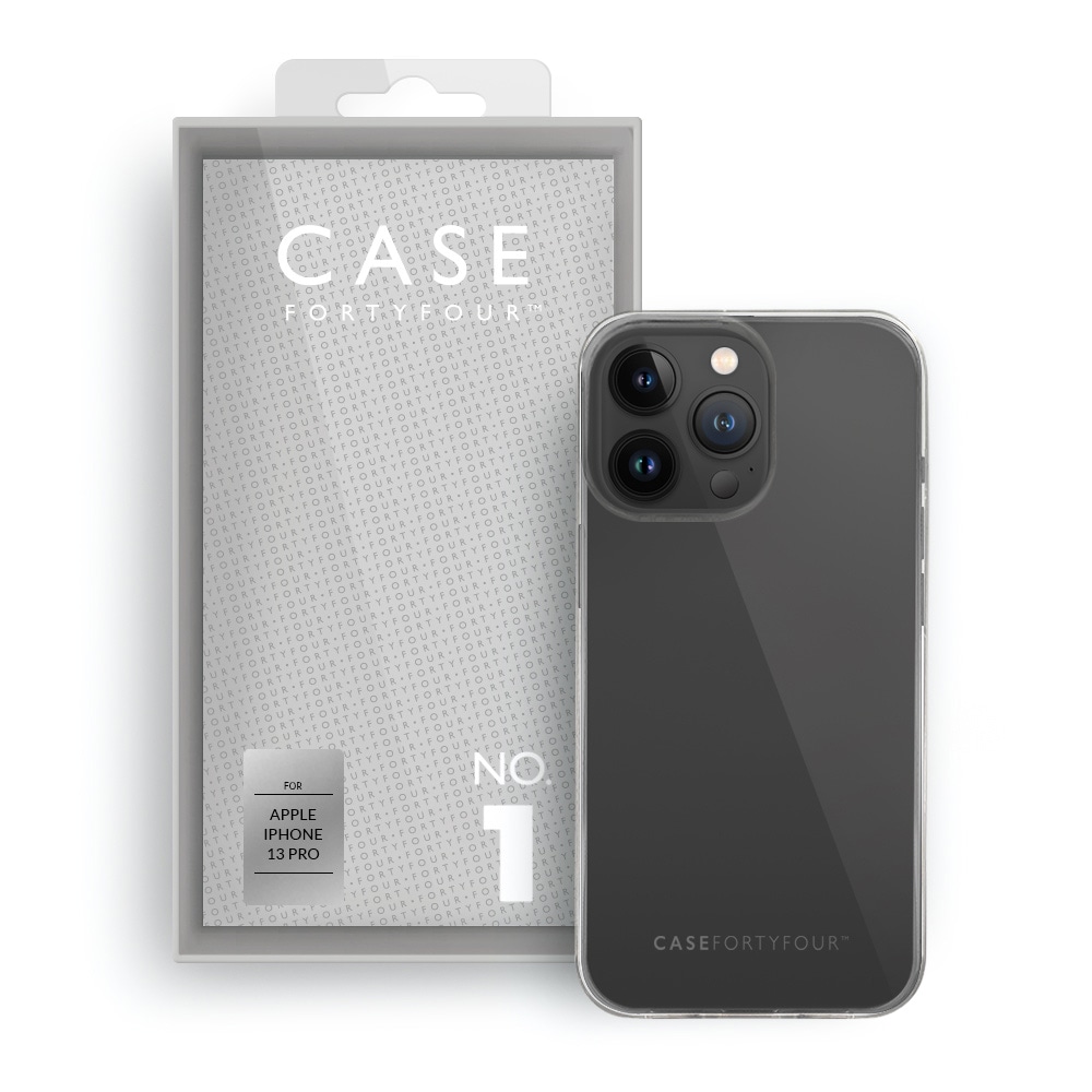 Case Fortyfour No.1 Case til Apple iPhone 13 Pro Gjennomsiktig