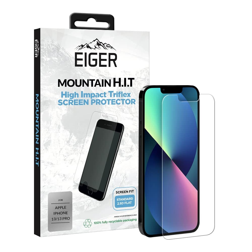 Eiger Mountain H.I.T Screen Protector til Apple iPhone 13 / 13 Pro Gjennomsiktig