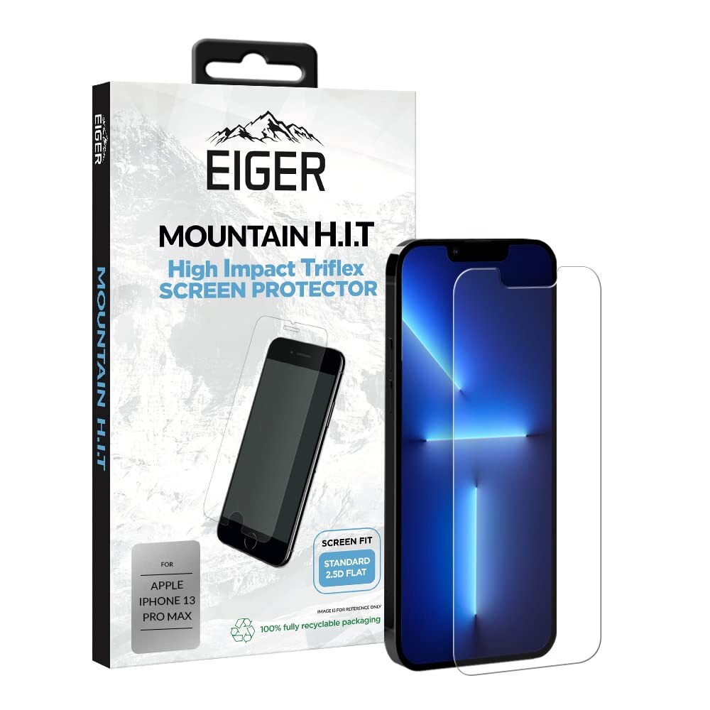 Eiger Mountain H.I.T Screen Protector til Apple iPhone 13 Pro Max Gjennomsiktig