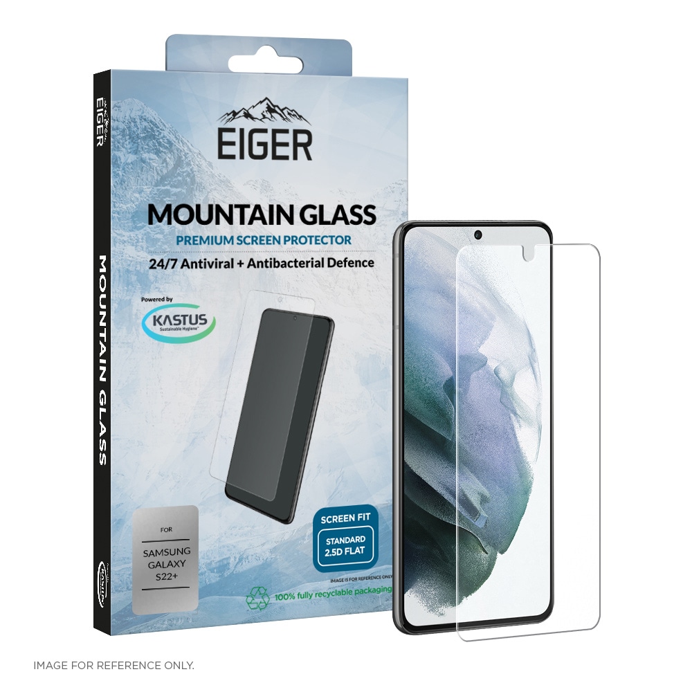 Eiger Mountain Glass 2.5D Screen Protector til Samsung Galaxy S22+ Gjennomsiktig