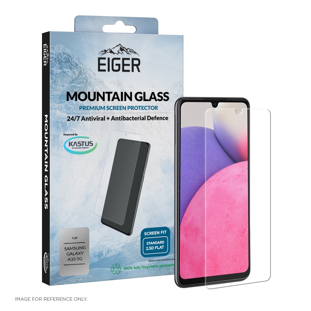 Eiger Mountain Glass 2.5D Screen Protector til Samsung Galaxy A33 5G Gjennomsiktig
