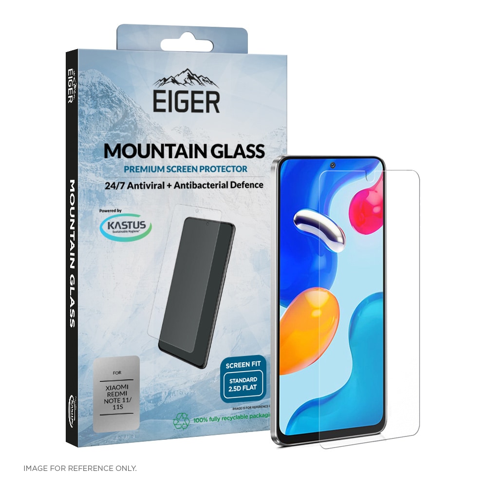 Eiger Mountain Glass 2.5D Screen Protector til Xiaomi Redmi Note 11 / 11S Gjennomsiktig