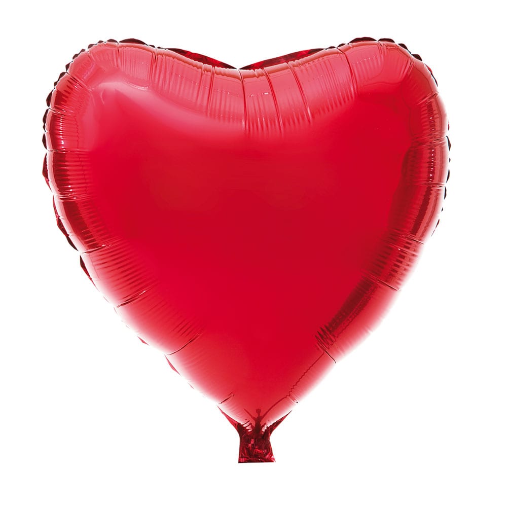 Folieballong Rød - Hjerte