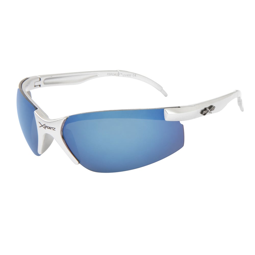 Xsports Solbriller XS124 Sølvfarget med blå linse