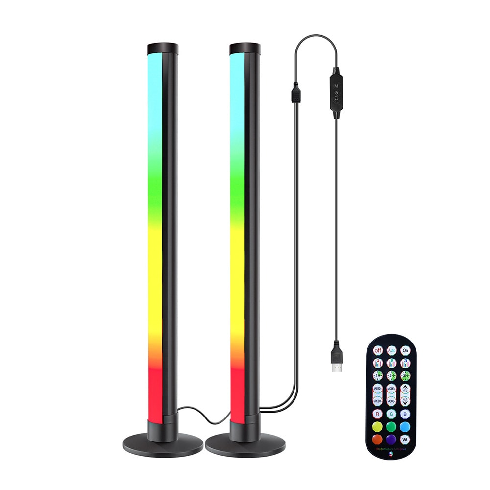 Lydaktivert LED bordbelysning RGB
