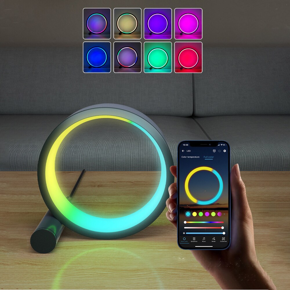 LED RGB Bordbelysning Ring 16cm