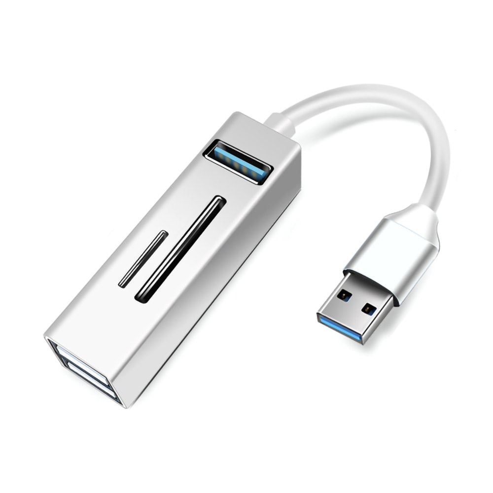 USB 3.0 til USB og Minnekortleser