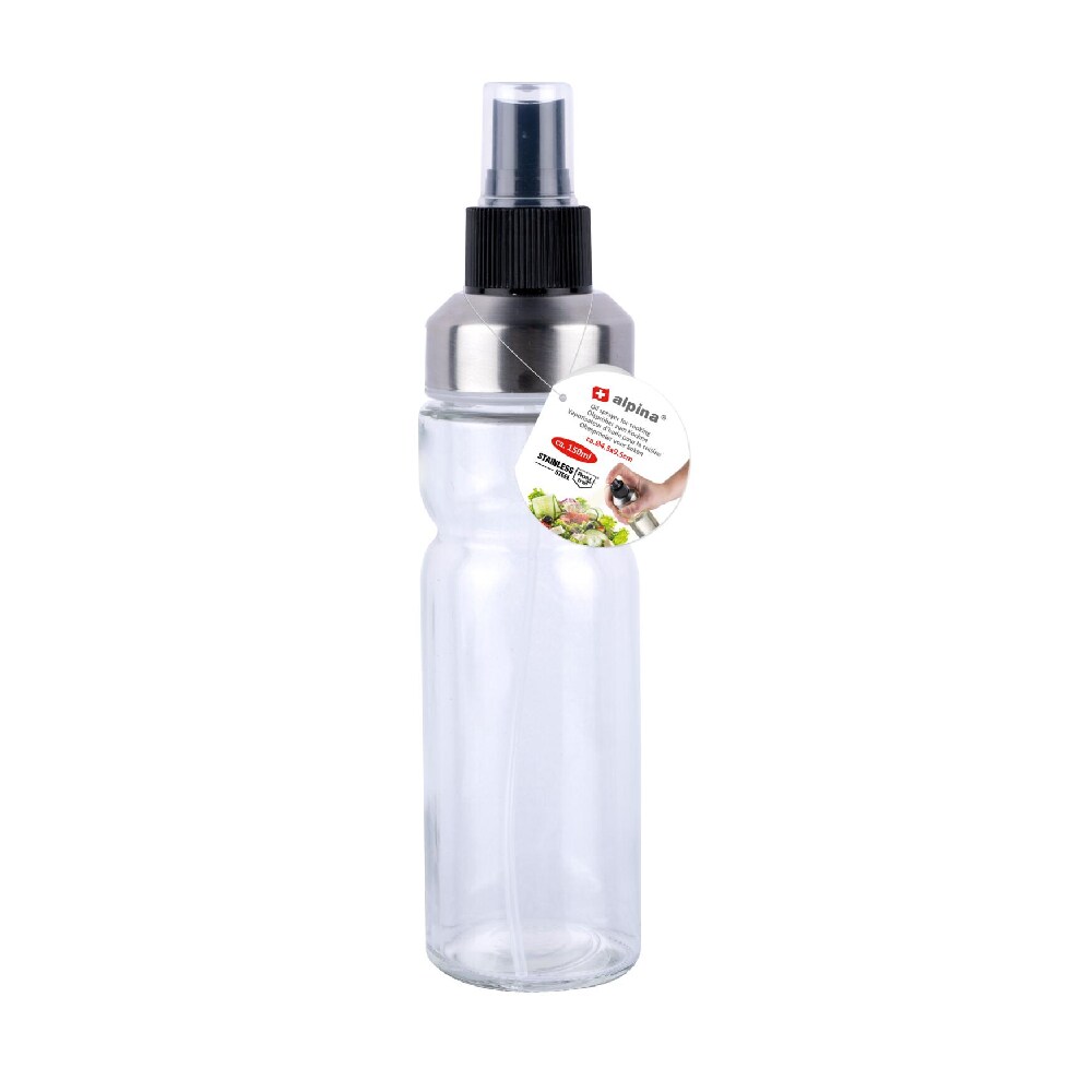 Sprayflaske med matolje i glass og rustfritt stål - 150 ml