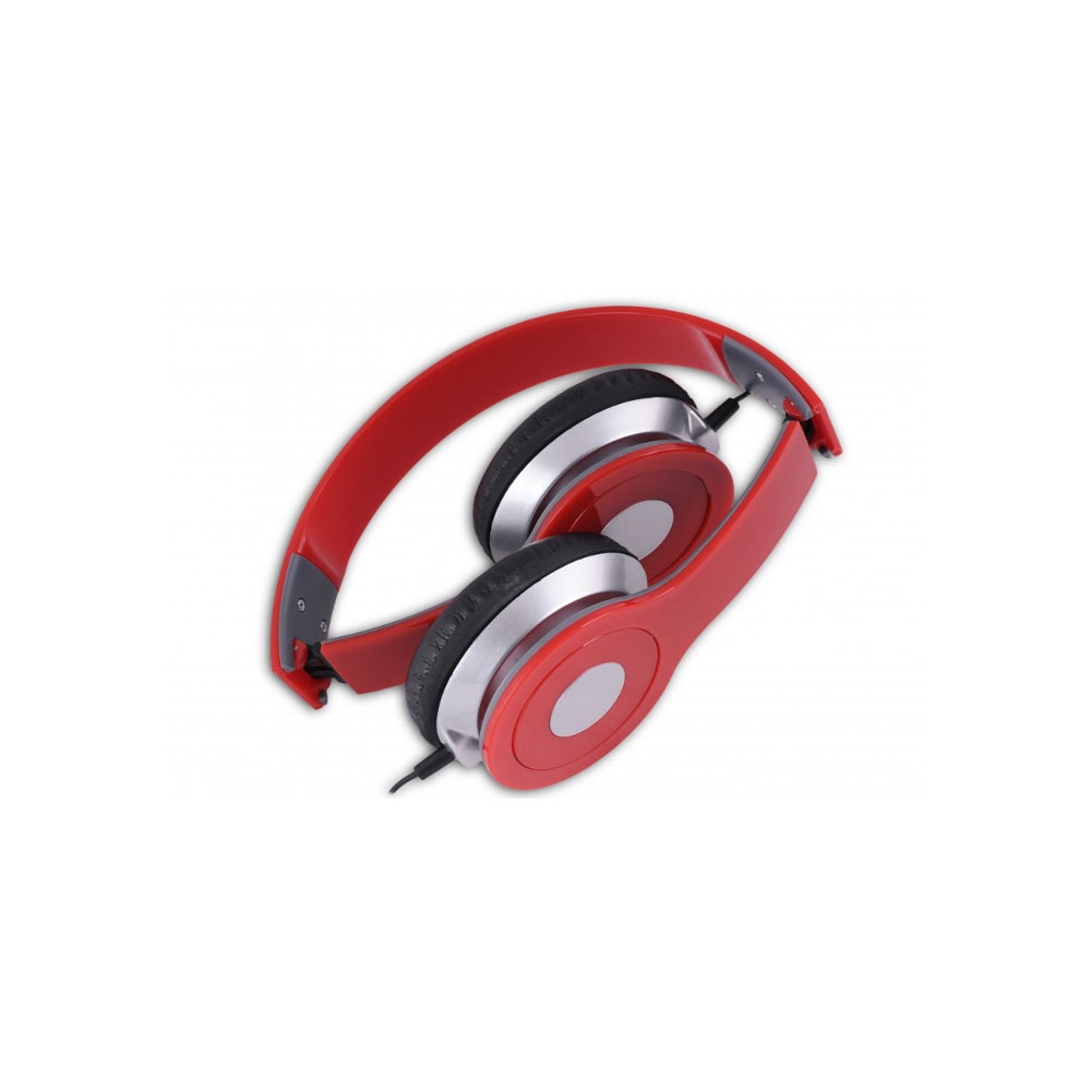 Rebeltec hodetelefoner med AUX - rød