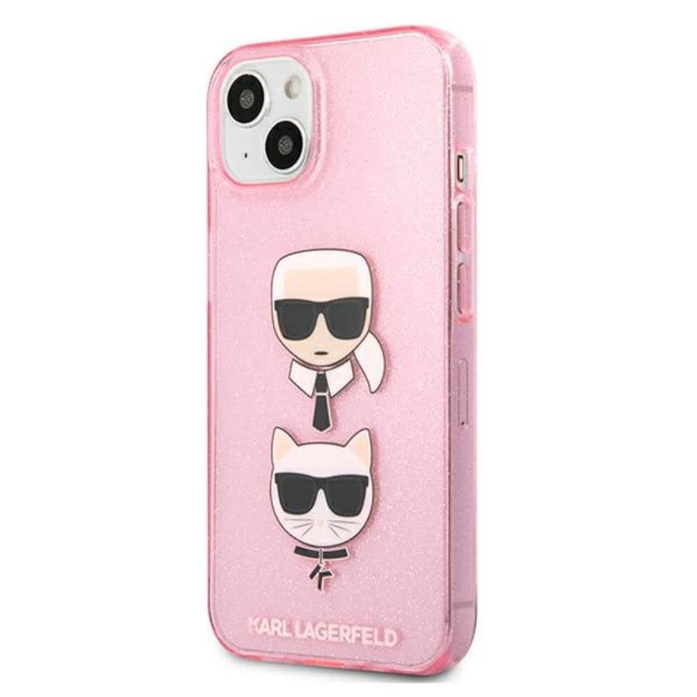 Karl Lagerfeld deksel til iPhone 13 6,1" - Rosa/Glitter