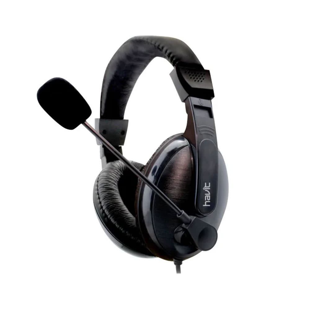 HAVIT H139d on-ear hodetelefoner med mikrofon - Brun/sort