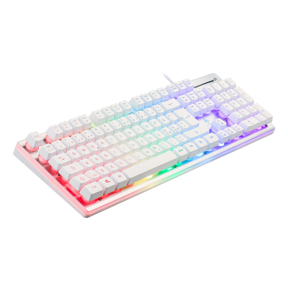 Deltaco Gaming RGB-tastatur - hvit