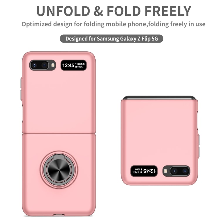Deksel med mobilring til Samsung Galaxy Z Flip 5G - rosa