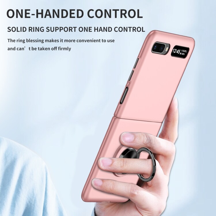 Deksel med mobilring til Samsung Galaxy Z Flip 5G - rosa
