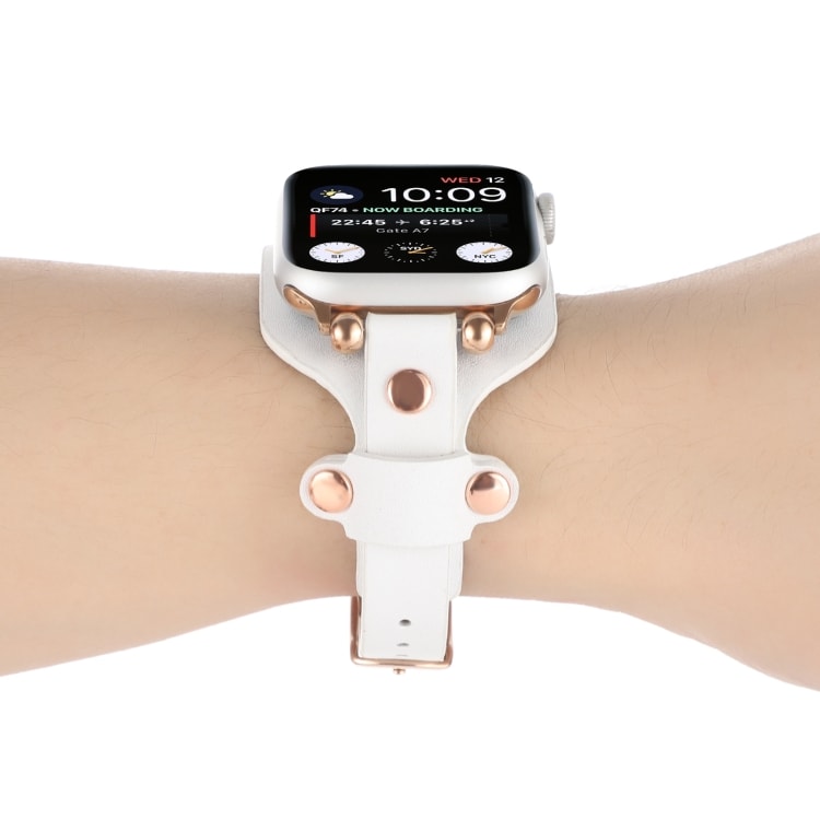 Skinnarmbånd for Apple Watch Series - Hvit