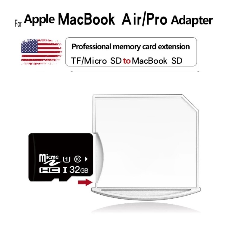 Adapter Micro-SD til SD for MacBook Air/Pro