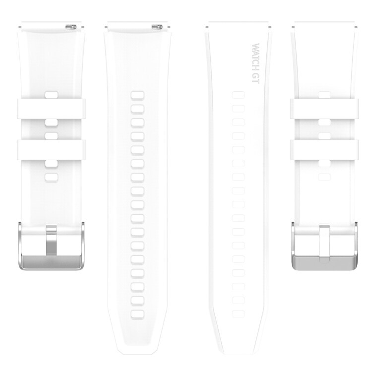 Silikonarmbånd til Huawei Watch GT 3 Pro 46mm - Hvit
