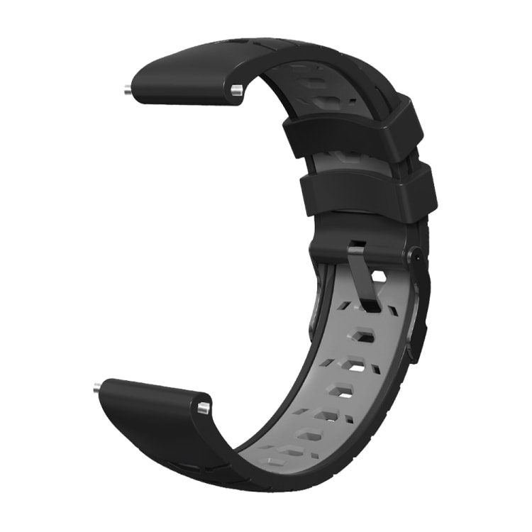 Silikonarmbånd til Samsung Galaxy Watch 4 / Watch 4 Classic - Sort/Grå