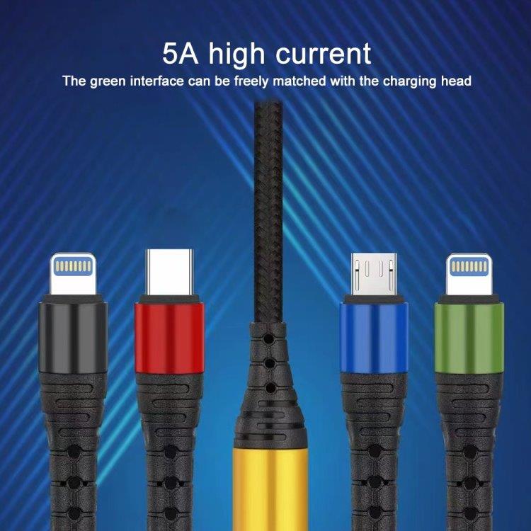 4i1 Ladekabel USB-C med Micro-USB,  USB-C och 2 lightning