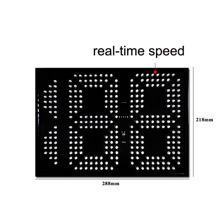 Display med Speedometer for bakrute