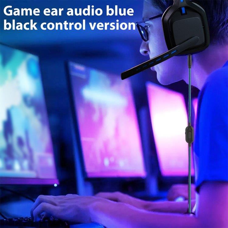 Lydkabel 3,5 mm med volumkontroll og dempeknapp for Logitech Astro A10 / A40 / A30