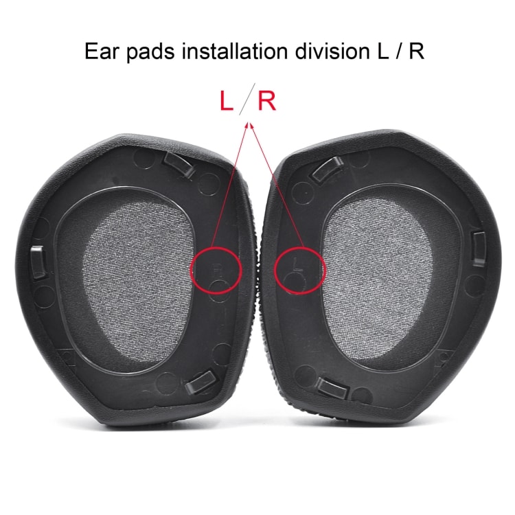 Myke øreputer for Sennheiser HDR RS165 / RS175 / RS185 / RS195 - Svart