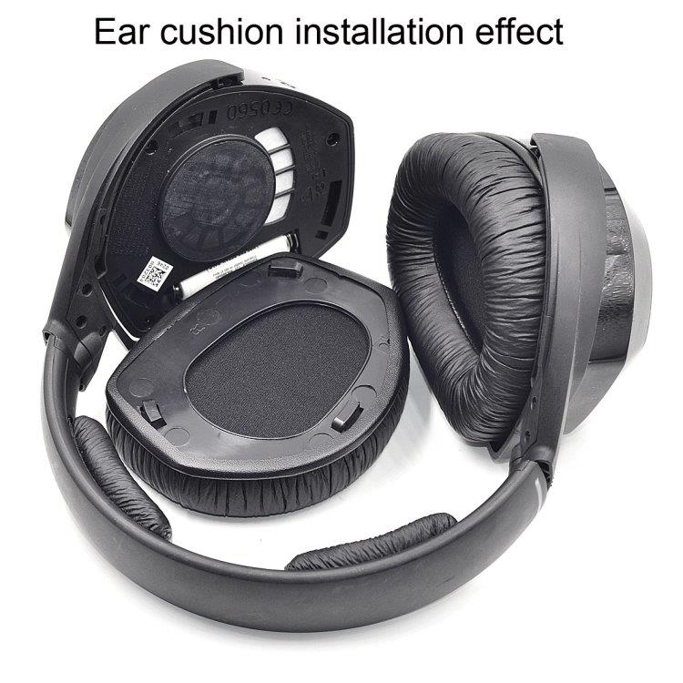 Myke øreputer for Sennheiser HDR RS165 / RS175 / RS185 / RS195 - Svart