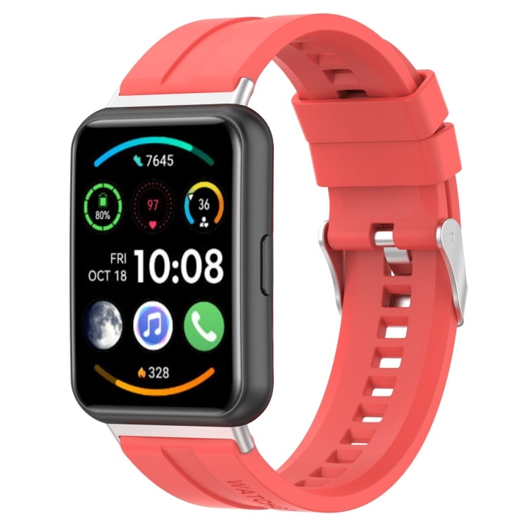 Silikonarmbånd til Huawei Watch Fit 2 - Rød
