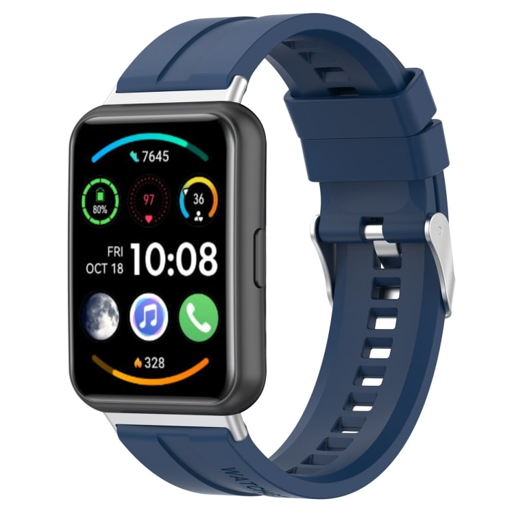 Silikonarmbånd til Huawei Watch Fit 2 - Mørkeblå