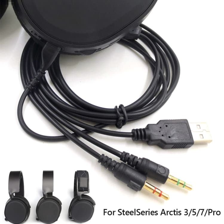 Lydkabel for headset til SteelSeries Arctis 3/5/7/Pro