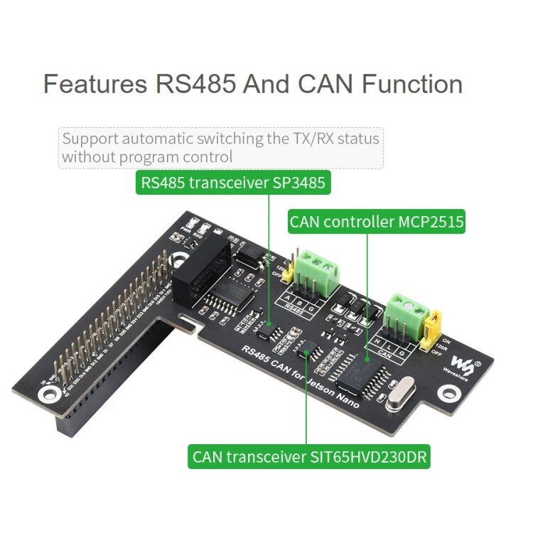 RS485 CAN Expansion Board for Jetson Nano