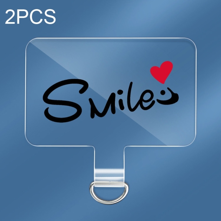 Mobilstroppholder - Smile 2-pakning