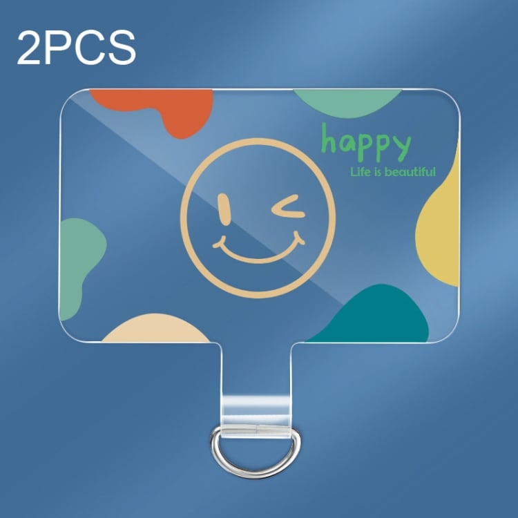 Mobilstroppholder - Happy 2-pakning