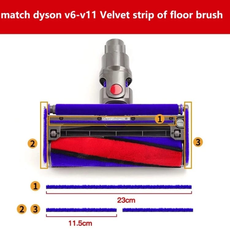 Erstatningsmunnstykkebørste for Dyson V7 / V8 / V10 / V11