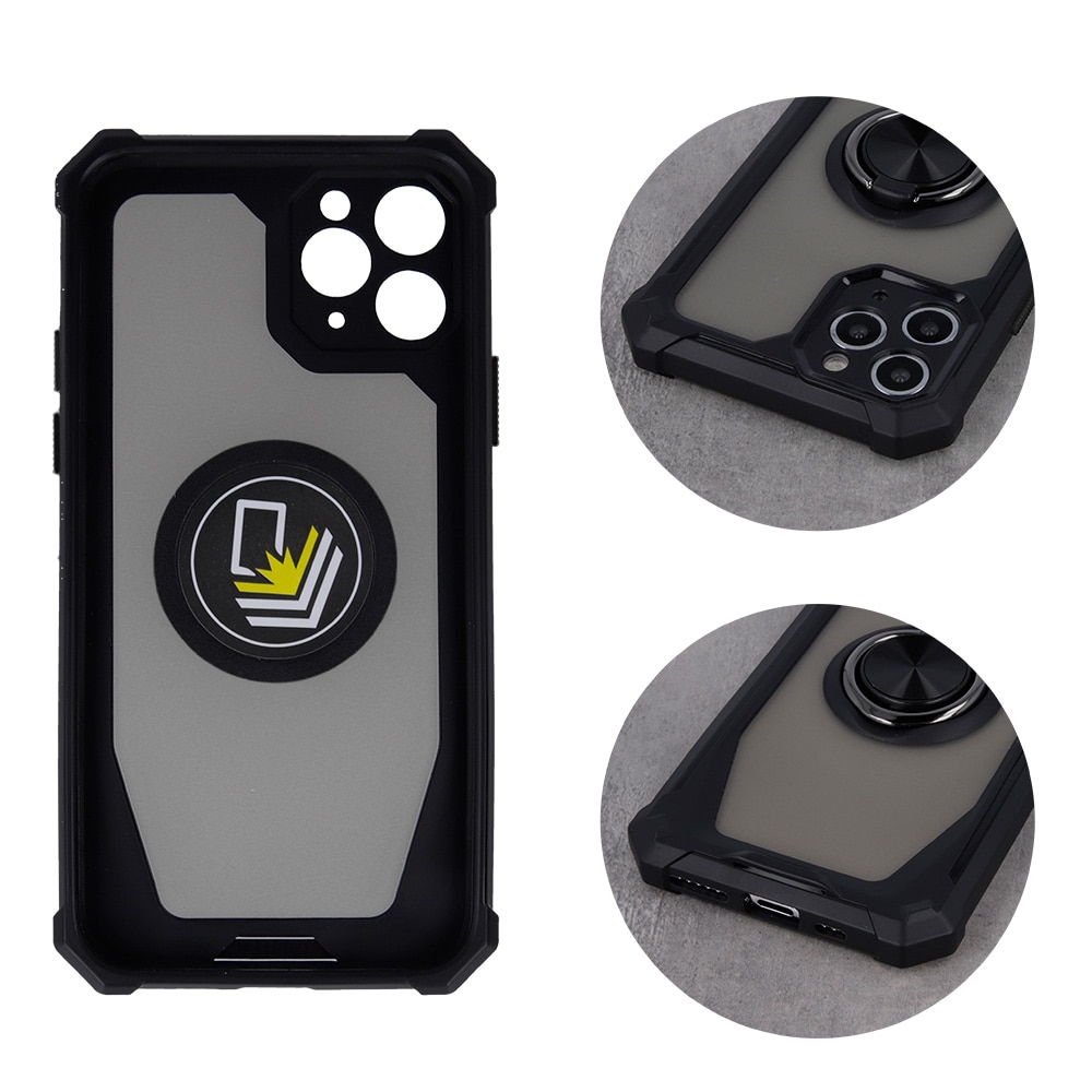 Defender Grip Deksel til iPhone 12 6,1" - sort/sølv