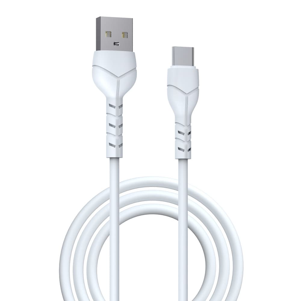 Devia Ladekabel USB - USB-C 1,0 m 2,1A - Hvit