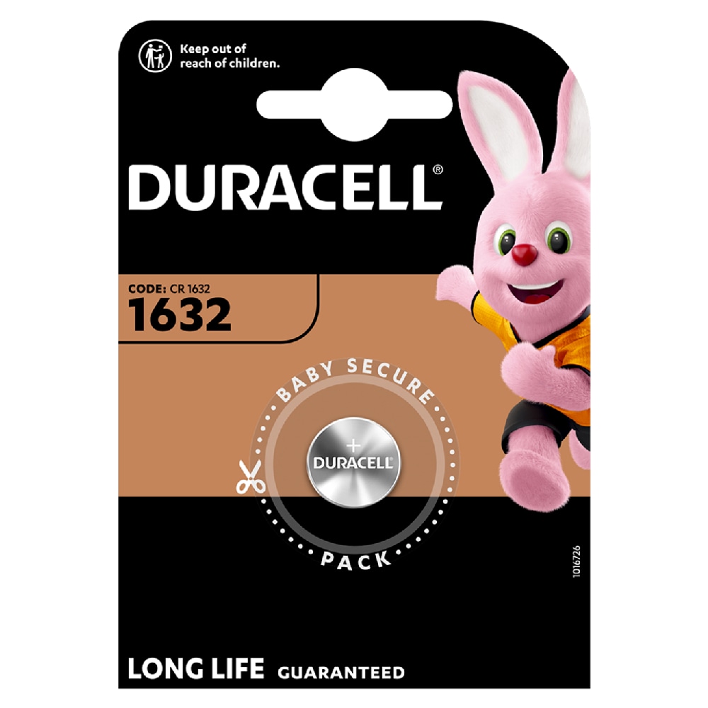 Duracell Knappcellebatteri CR1632 1-pakning