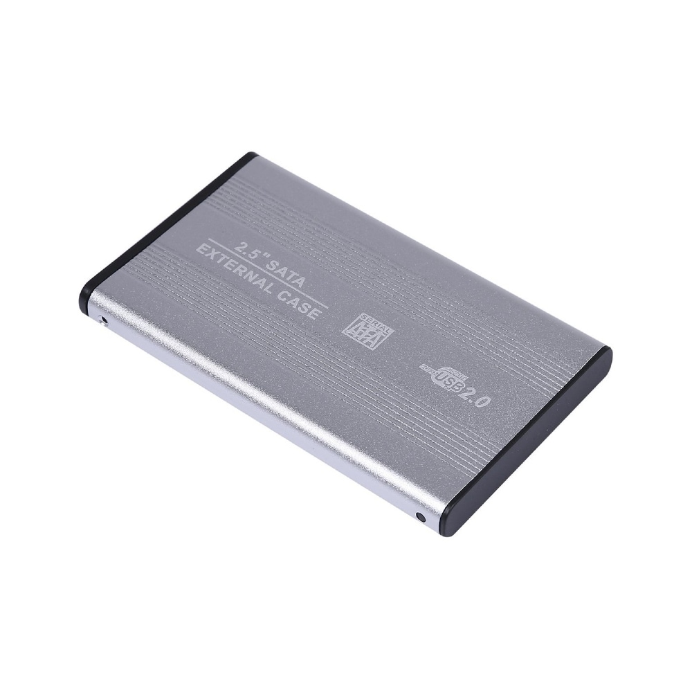 Reekin eksternt harddiskskap 2,5" Sata USB 2.0 - 1TB sølv