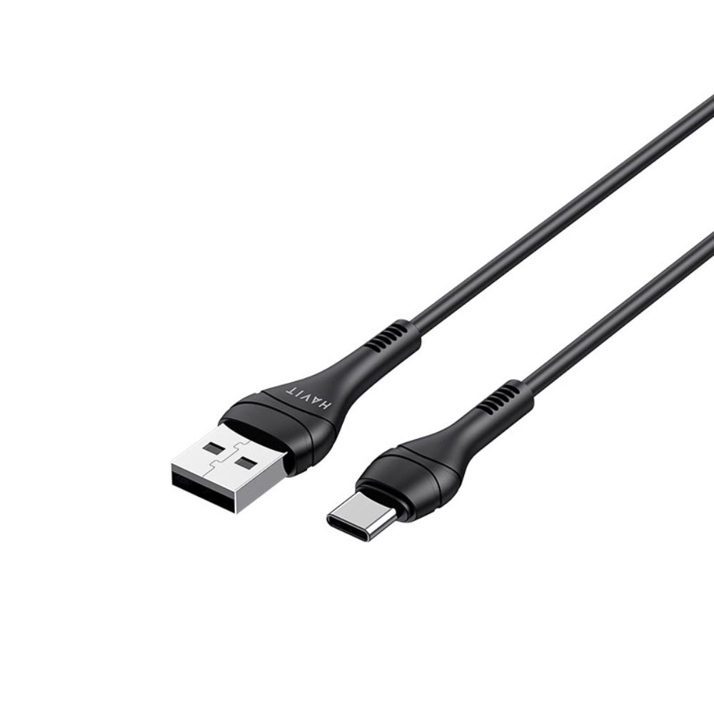 HAVIT ladekabel USB - USB-C  1,0m - sort