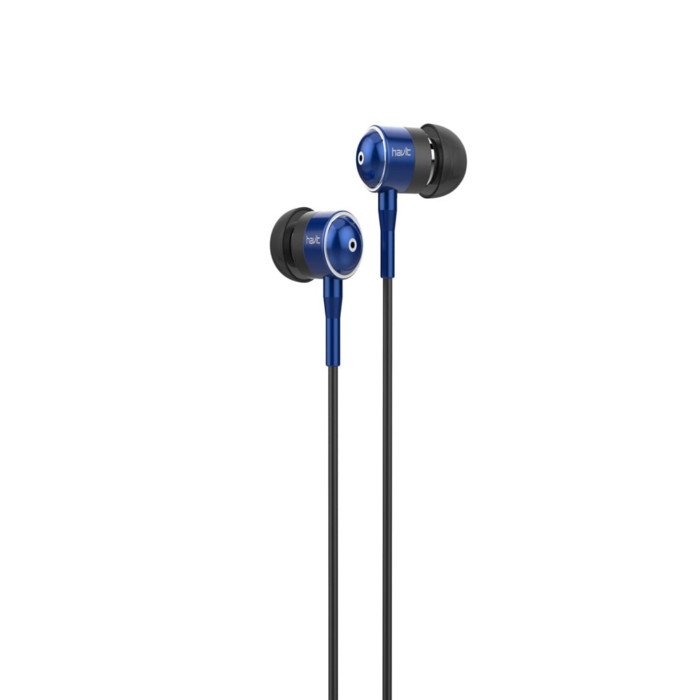 HAVIT HV-L670 in-ear hodetelefoner - sort/blå