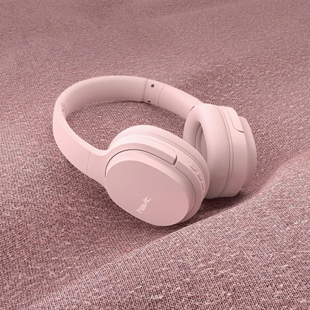 HAVIT I62 on-ear trådløse hodetelefoner - rosa