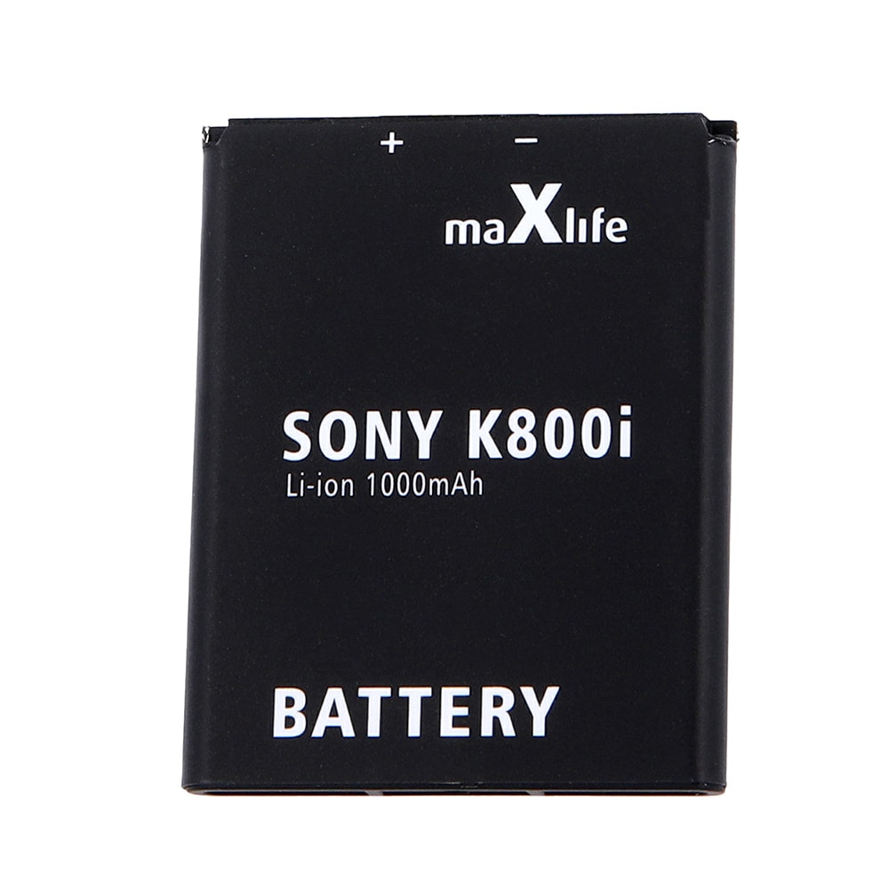Maxlife batteri til Sony Ericsson K530i / K550i / K800i / BST-33 1000mAh